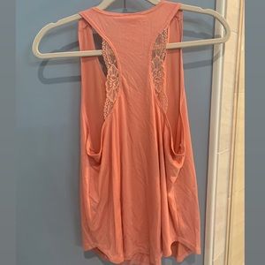 Daytrip Buckle lace back tank size Medium peach
